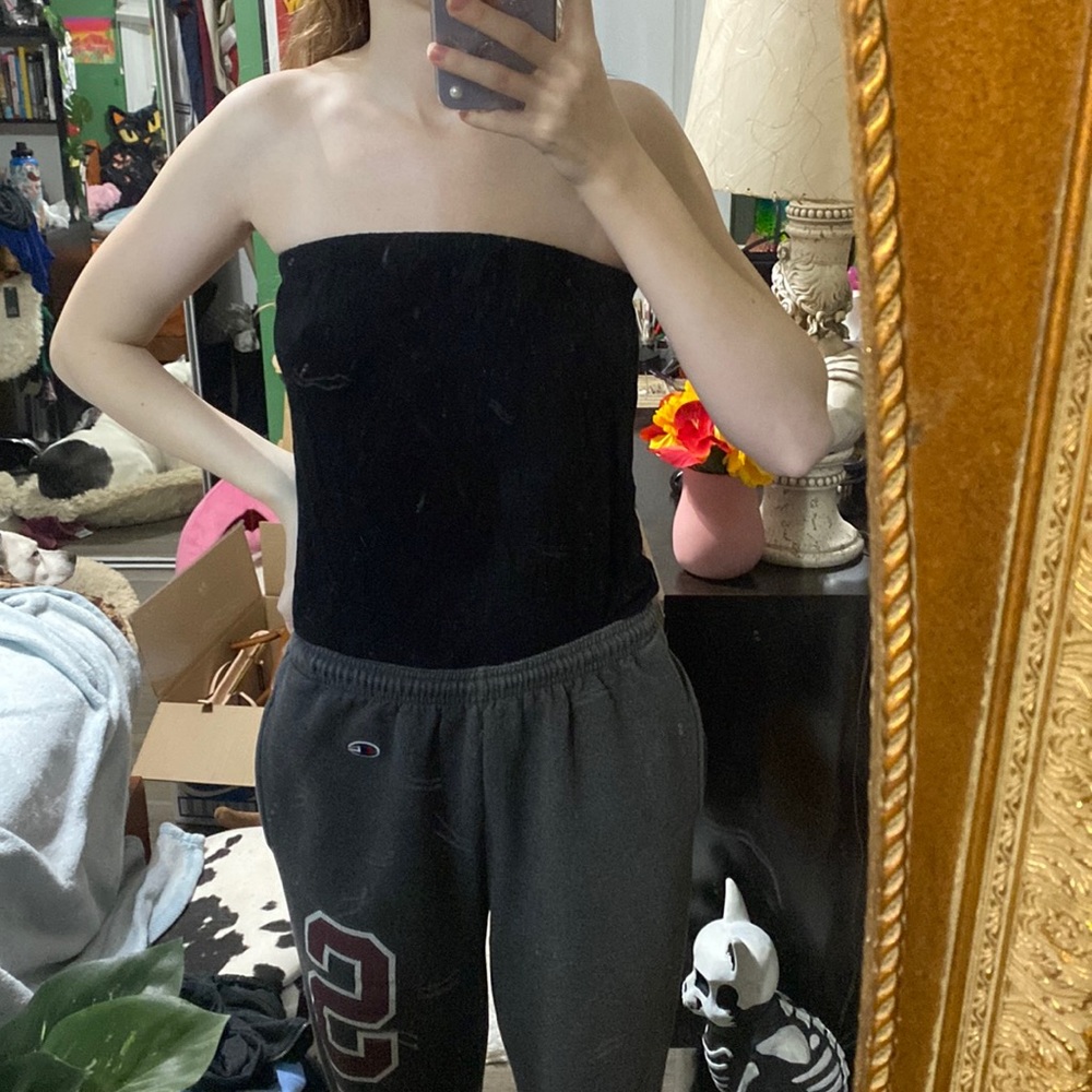 ASOS black tube top body suit